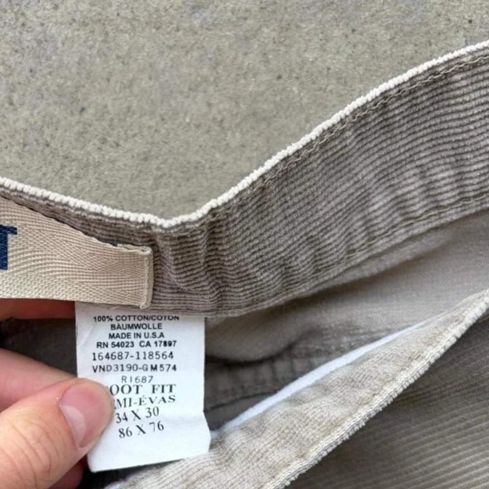2000s‎ gap cordorouy bootcut trousers